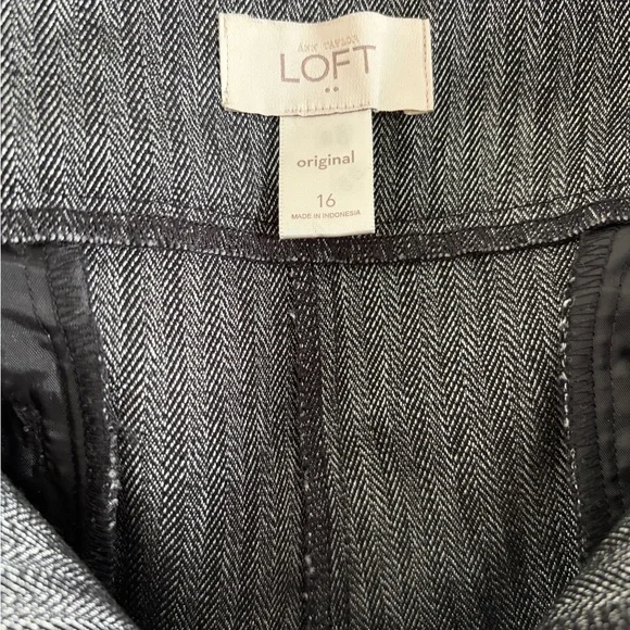 LOFT Charcoal Gray Trousers - Picture 4 of 7